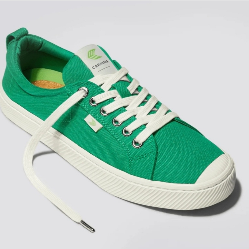 NIB Cariuma OCA Low Green Canvas